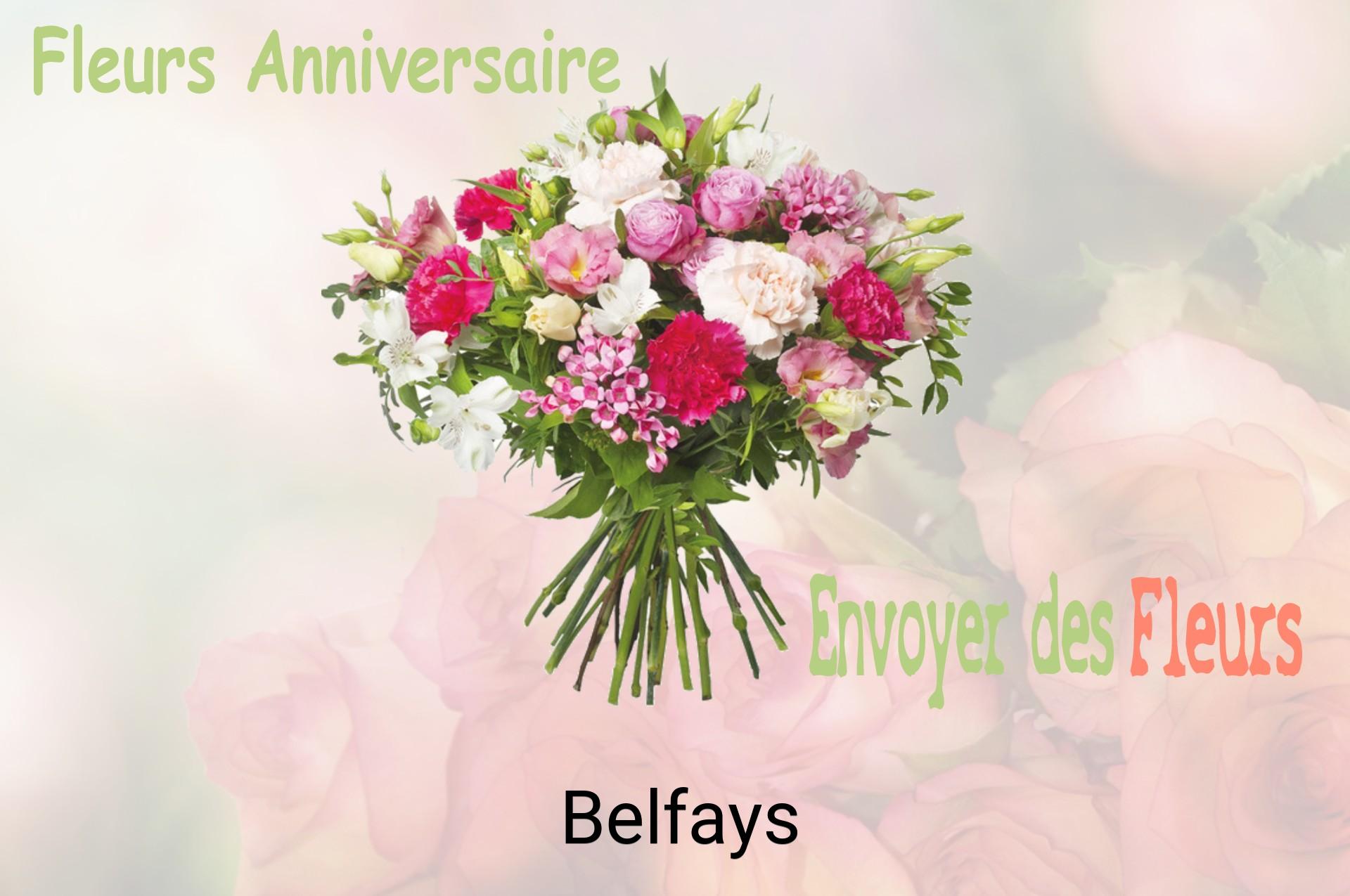 Bouquet de fleurs d’anniversaire livré à Belfays