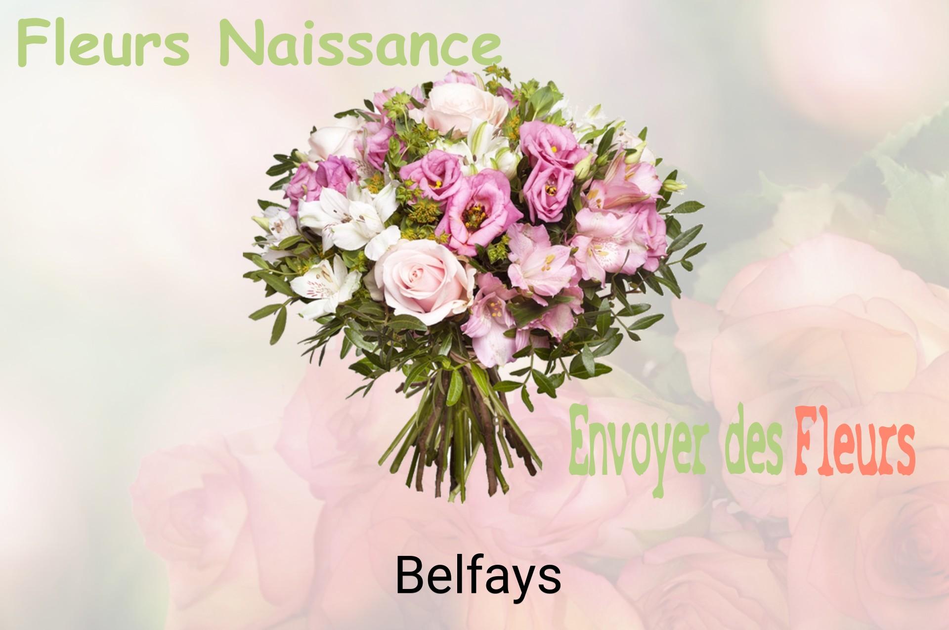 Bouquet de fleurs de naissance livré à Belfays
